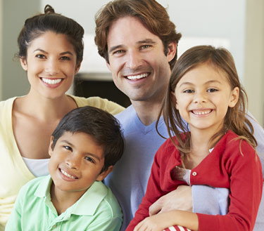 family smiling